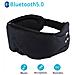 Mascherina Per Dormire Con Cuffie Bluetooth 5.0 Nera Black - Foto miniatura 8