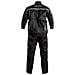 Tuta Impermeabile Antipioggia Moto Giacca Antiacqua Pantaloni Scooter Nero S - Foto miniatura 5