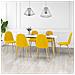Sedie Da Pranzo 6 Pz Giallo Senape In Velluto - Foto miniatura 1