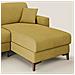 Kafka Divano Letto Angolare In Morbido Tessuto Impermeabile T02 Giallo 262 Cm Destro (mat. 120x197) - Foto miniatura 5