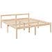 Letto per Anziani 180x200 cm Super King Legno Massello di Pino - Foto miniatura 8