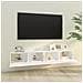 Mobili Tv Da Parete 2 Pz Bianchi 100x30x30 Cm Legno Multistrato - Foto miniatura 4