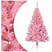 Albero Di Natale Artificiale A Metà Con Supporto Rosa 150cm Pvc - Foto miniatura 8