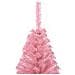 Albero Di Natale Artificiale A Metà Con Supporto Rosa 150cm Pvc - Foto miniatura 9