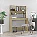 Scrivania Mensole Rovere Sonoma 102x45x148 cm Legno Multistrato - Foto miniatura 1
