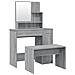 Set Tavolo Da Toeletta Grigio Sonoma 86,5x35x136 Cm - Foto miniatura 2