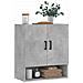 Armadietto A Muro Grigio Cemento 60x31x70 Cm Legno Multistrato - Foto miniatura 2