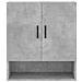 Armadietto A Muro Grigio Cemento 60x31x70 Cm Legno Multistrato - Foto miniatura 4