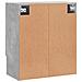Armadietto A Muro Grigio Cemento 60x31x70 Cm Legno Multistrato - Foto miniatura 7