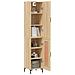 Credenza Rovere Sonoma 34,5x34x180 Cm In Legno Multistrato - Foto miniatura 3