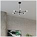Sollux Lighting Lampadario Lango 6 Nero Sl.1023 - Moderno Lampadari Nero 46x86.5x68 Cm - Foto miniatura 7