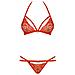 Set Di Lingerie 838-set-3 Rosso Taglia S /m (2 Pcs) - Foto miniatura 3