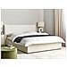 Letto Matrimoniale Contenitore Bouclé Bianco Sporco 160 X 200 Cm Lavaur - Foto miniatura 1