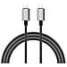 GQA100 Cavo USB Type-C /Type-C 5A 1.5m 100W Nero /Grigio - Foto miniatura 1