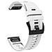 Cinturino Orologio In Silicone Per Garmin Fenix 7x White - Foto miniatura 3