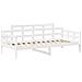 Set Dormeuse E Panca Con Tetto Bianco 90x200cm Massello Pino - Foto miniatura 4