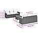 Set Divani da Giardino con Cuscini 7pz Nero Polyrattan - Foto miniatura 2