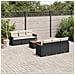 Set Divani da Giardino con Cuscini 7pz Nero Polyrattan - Foto miniatura 9