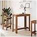 Tavolo Bar Rovere Artigianale 102x50x103,5 Cm Legno Multistrato - Foto miniatura 3