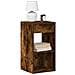 Comodino Con Cassetto Rovere Fumo 35x34x66,5 Cm - Foto miniatura 1