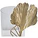 Portacandela Foglia 61 - Oro - Metallo - 17x12x21 Cm - Foto miniatura 3