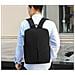 Elegante Set Di Zaini In Nylon - Perfetto Per Affari E Scuola Black - Foto miniatura 2