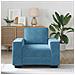 Divano Sedia Blu 60 cm Velluto - Foto miniatura 3