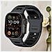 Elegante Cinturino In Silicone Per Apple Watch Serie 1-10 Black - Foto miniatura 3