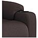 Poltrona Massaggiante Reclinabile Marrone Scuro in Tessuto - Foto miniatura 9