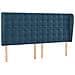 Letto a Molle con Materasso e LED Blu Scuro 180x200 cm - Foto miniatura 7