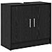 Mobile Lavabo Rovere Nero 63x29x55 cm Legno Ingegnerizzato - Foto miniatura 1