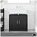 Mobile Lavabo Rovere Nero 63x29x55 cm Legno Ingegnerizzato - Foto miniatura 2
