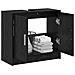 Mobile Lavabo Rovere Nero 63x29x55 cm Legno Ingegnerizzato - Foto miniatura 3