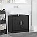 Mobile Lavabo Rovere Nero 63x29x55 cm Legno Ingegnerizzato - Foto miniatura 4