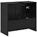 Mobile Lavabo Rovere Nero 63x29x55 cm Legno Ingegnerizzato - Foto miniatura 8