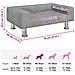 Lettino per Cani Grigio Chiaro 70x45x26,5 cm in Velluto - Foto miniatura 7