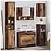 Set di mobili per il bagno 5 pcs Legno vecchio 30 x 35 x 192 cm - Foto miniatura 3