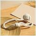 Fermacorda Per Tende In Corda Di Cotone Fatti A Mano Con Sfera - Set Di 2, Stile Nordico Beige - Foto miniatura 6