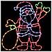 Luce Babbo Natale Multicolore 58.5 x 60 x 1.3 cm Ferro - Foto miniatura 6