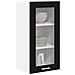 Armadio pensile Riga 2 pcs Rovere Nero 40 x 31 x 80 cm - Foto miniatura 3