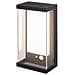 Lampada LED da Muro Rettangolare con Pannello Solare e Sensore PIR 1W Colore Nero 3000K IP54, colore Nero - Foto miniatura 1