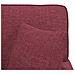 Chaise Longe con Gonna con cuscino 3 pcs Rosso Vino Tessuto - Foto miniatura 9