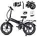 M6 E-bike Pieghevole - Ruota Larga 20''x4.0'' 48v 15ah Autonomia 45-55km Motore 250w Shimano 7v Freni Idraulici - Foto miniatura 1