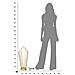 Portaombrelli Glam Stick In Ferro Oro Con Struttura A Fili 25,5x18,5x60 Cm - Foto miniatura 8