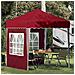 Tenda per feste a pop-up 195 x 195 x 245 cm Borgogna - Foto miniatura 2