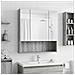 Mobiletto per specchio da bagno Grigio Sonoma 60 x 14.5 x 70 cm - Foto miniatura 2