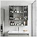 Mobiletto per specchio da bagno Grigio Sonoma 60 x 14.5 x 70 cm - Foto miniatura 4