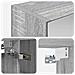 Mobiletto per specchio da bagno Grigio Sonoma 60 x 14.5 x 70 cm - Foto miniatura 9