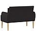 Loveseat con bottoni imbottiti Nero 117 x 67 x 77 cm Bouclé - Foto miniatura 7