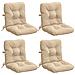 Cuscini per Sedia Alta in 4 Pezzi VIANEN 4 pcs 100% Poliestere - Foto miniatura 1